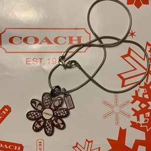 Coach flower necklace